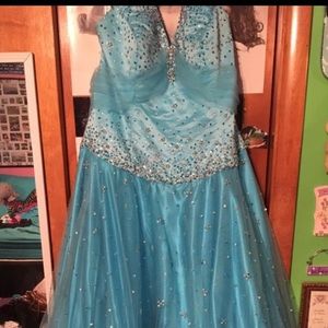 Aqua Prom Dress
